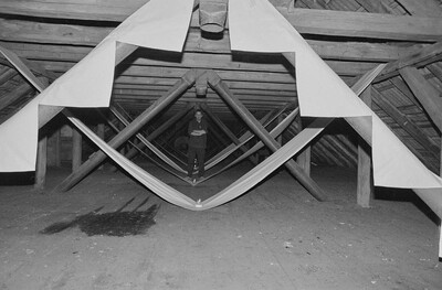 Plein-air "Work Offered", Karlino, 1987