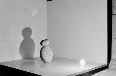 Plein-air "Work Offered", Karlino, 1987