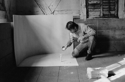 Plein-air "Work Offered", Karlino, 1987