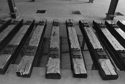 Exhibition "Construction in Process" (documentation), Ł&oacute;dź, 1990