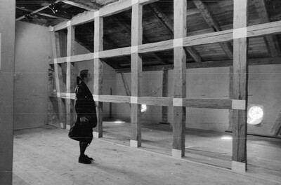 Exhibition "Construction in Process" (documentation), Ł&oacute;dź, 1990