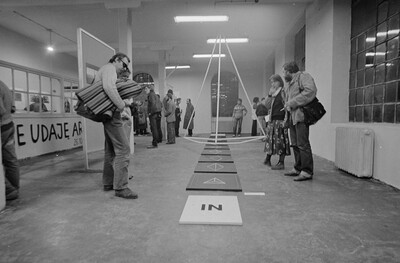 "Construction in Process" exhibition, Ł&oacute;dź, 1981
