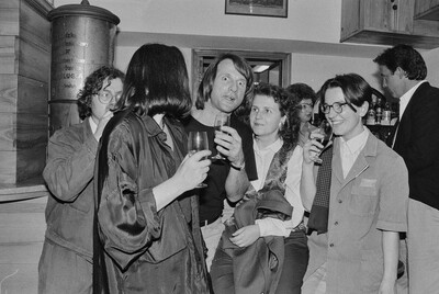 Exhibition "Construction in Process" (opening), Ł&oacute;dź, 1990
