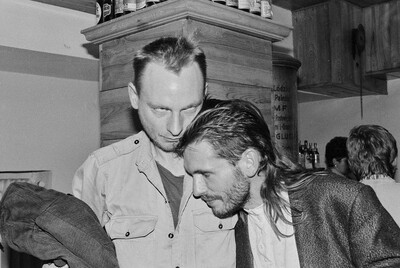 Exhibition "Construction in Process" (opening), Ł&oacute;dź, 1990