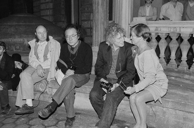 Exhibition "Construction in Process" (opening), Ł&oacute;dź, 1990