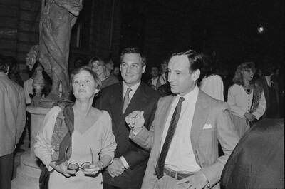 Exhibition "Construction in Process" (opening), Ł&oacute;dź, 1990
